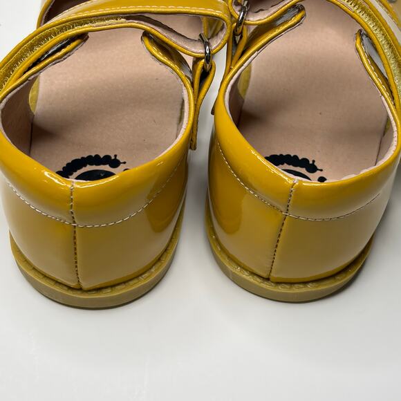 Livie & Luca Petal Mustard Yellow Mary Jane Shoes New 1Y - Picture 5 of 7